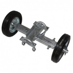 6in Industrial Double-Wheel Carrier for 1-5/8in or 1-7/8in Frame