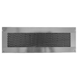 Vulcan Vent 14x4 in Fire Resistant Galvanized Foundation or Soffit Vent Flange Front - VFS414FF
