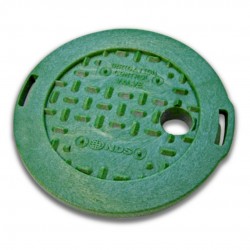 6in Round Green Irrigation Control Valve Cover